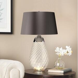 Elstead LENA-TL-L-SMOKE - LED Настолна лампа LENA 1xE27/40W/230V 74 см сив