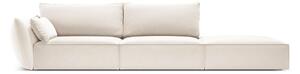 Бежов кадифен диван ляв ъгъл 264 cm Vanda – Mazzini Sofas