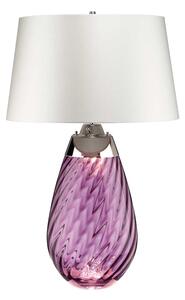 Elstead LENA-TL-L-PLUM-OWSS-LED Настолна лампа LENA 1xE27/40W/230V 74 см розов/бял
