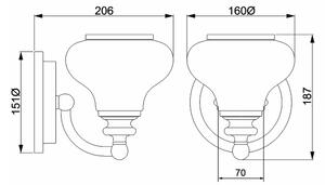 Elstead HK-AINSLEY1-BATH - LED Аплик за баня AINSLEY 1xG9/3W/230V IP44