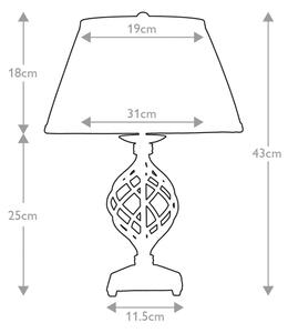 Elstead BELFRY-TL - Настолна лампа BELFRY 1xE27/60W/230V