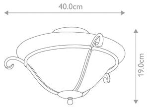 Elstead TCH-F-BLACK - Плафон TORCHIERE 1xE27/60W/230V