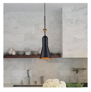 Elstead ETOILE-P-M-MB - Пендел ETOILE 1xE27/60W/230V Ø 17,8 см черен