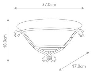 Elstead TCH-WU-BLACK - Аплик TORCHIERE 1xE27/60W/230V