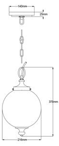 Feiss FE-PARKMAN-PS-PN - Пендел PARKMAN 1xE27/60W/230V