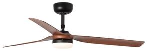FARO 33817WT-21 - LED вентилатор с димер PUNT M LED/18W/230V кафяв/черен диаметър 132 cm WT+ДУ