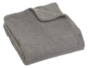Сиво одеяло от шерпа 130x160 cm Sherpa Bouclé – Casa Selección