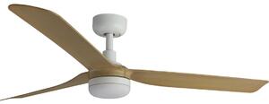 FARO 33816WT-20 - LED вентилатор с димер PUNT M LED/18W/230V кафяв/бял Ø 132 см WT+DO