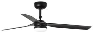 FARO 33815WT-21-LED таванен вентилатор с възможност за димиране PUNT M LED/18W/230V, черен, Ø 132 cm, WT + дистанционно управление