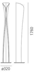 Artemide 1361010A - LED Лампион CADMO LED/44W/230V + 1xGU10/10W/230V черен