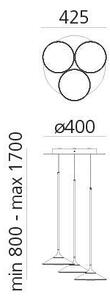 Artemide 0353030A - LED Димируем пендел ORSA CLUSTER LED/22W/230V 3000K