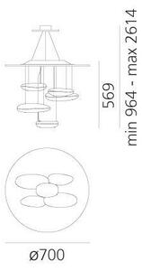 Artemide 1477110A - LED Димируем пендел MERCURY LED/29W/230V 3000K