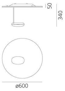 Artemide 1471110A - LED Димируем плафон DROPLET LED/29W/230V 3000K