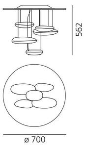 Artemide 1476110A - LED Димируем полилей за повърхностен монтаж MERCURY LED/29W/230V 3000K