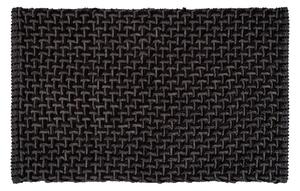 Антрацитен текстилен килим за баня 50x80 cm Ecoli – Wenko