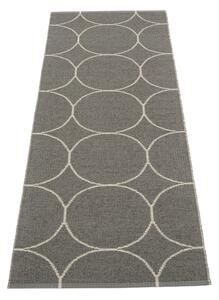 Тъмносива пътека за открито и закрито 70x200 cm Boo Charcoal Linen – Pappelina