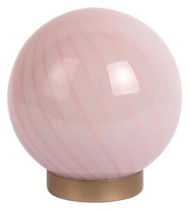 Светлорозова настолна лампа със стъклен абажур (височина 17 cm) Summer Globe – Leitmotiv