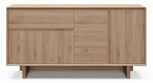 Скрин от дъбов декор в естествен цвят 146x76x45 cm Carpi – Marckeric