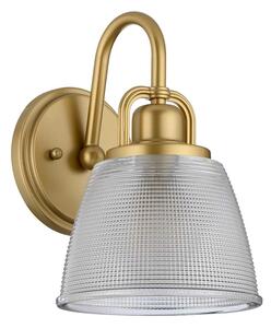 Quoizel QZ-DUBLIN1-PNBR - LED Лампа за баня DUBLIN 1xG9/3W/230V IP44 златист