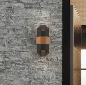 Quoizel QZ-CHASM-M-BKW - LED Екстериорна лампа CHASM 2xLED/5,5W/230V IP44