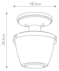 Quoizel QZ-DUBLIN-SF-PC - Лампа за баня DUBLIN 1xE27/40W/230V IP44 хром