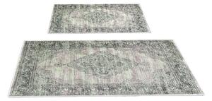 Зелени-сиви килими за баня в комплект от 2 бр. 60x100 cm – Foutastic