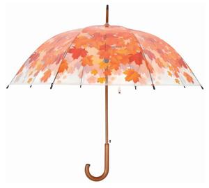 Прозрачен чадър Ambiance Birdcage Fall Leaves, ⌀ 93 cm - Esschert Design