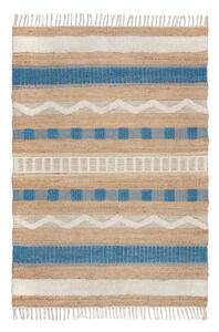 Синьо-естествен ръчно изработен килим със смес от юта 120x170 cm Medina Jute – Flair Rugs
