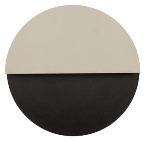 LED аплик LUNA LED/7W/230V Ø 36 см черен/бежов