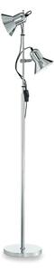 Ideal Lux - Подова лампа POLLY 2xE27/60W/230V лъскав хром