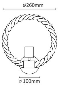 Аплик ROPE ARTHUR 1xE27/12W/230V