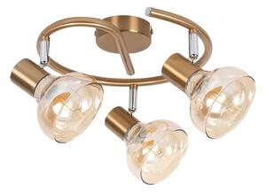 Rabalux 5549 - Точково осветително тяло HOLLY 3xE14/40W/230V златна