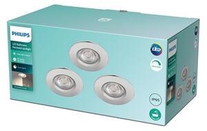 Philips - К-кт 3 бр. LED димируеми лунички за баня DIVE LED/5W/230V IP65