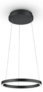 Knapstein LED висяща лампа Lisa-40, CCT, с регулиране на яркостта, матово черно, Затъмняване, Черен, Дневна/трапезария, Метал, Модерен