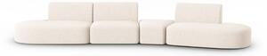 Бежов шенилов диван с десен ъгъл 428 cm Paolo – Milo Casa