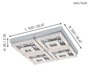 Eglo 95661 - LED таванно осветително тяло FRADELO LED/48W/230V