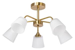 Висящ полилей 5xE14/60W/230V златист