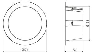 Steinel 084998 - LED осветително тяло с сензор LED/10,8W/230V 3000/4000/5700K
