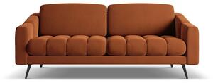 Оранжев кадифен диван 202 cm Nalu – Makamii
