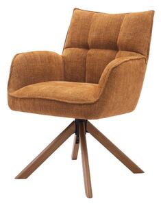 Оранжеви тапицирани трапезни столове в комплект 2 бр. Marilla – Unique Furniture