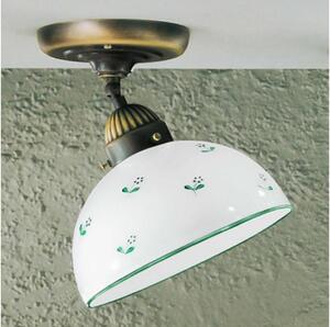 Kolarz 731.10.20 - Полилей за повърхностен монтаж NONNA 1xE27/75W/230V Ø 20 см зелен