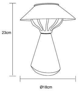 Globo 36639S - LED соларна лампа 10xLED/0,06W/1,2V IP44 кафява