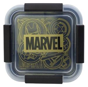 Черна пластмасова детска кутия за храна Marvel – STOR