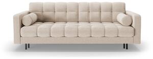 Бежов разтегателен диван с място за съхранение от букле 222 cm Bali – Cosmopolitan Design
