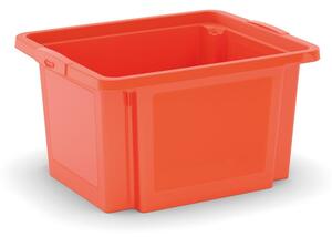 Оранжева пластмасова кутия за съхранение 42x35x23 cm H-Box S – KIS