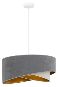 Brilagi - LED Пендел LYRA 1xE27/15W/230V сив/кремав/златист