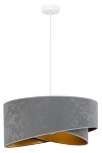 Brilagi - LED Пендел LYRA 1xE27/15W/230V сив/златист