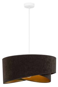 Brilagi - LED Пендел LYRA 1xE27/15W/230V тъмнокафяв/златист