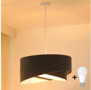 Brilagi - LED Пендел LYRA 1xE27/15W/230V сив/бял
