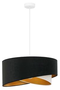 Brilagi - LED Пендел LYRA 1xE27/15W/230V черен/кремав/златист